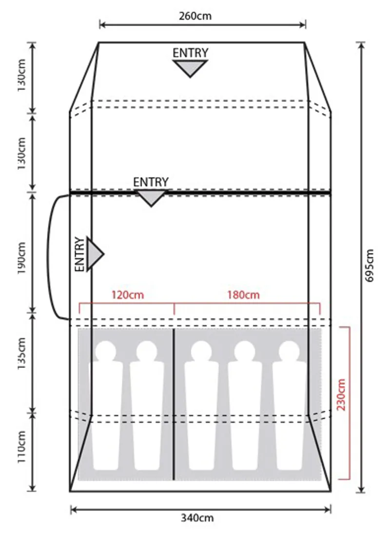 Outdoor Revolution Mojave PC 5.0 Inflatable Tent - 2021 Model-1